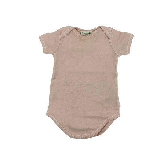 Bonpoint pink onesie, 6 months