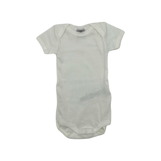 Petit Bateau white onesie, 6 months