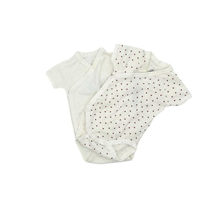 Petit Bateau set of two onesies, 1 month