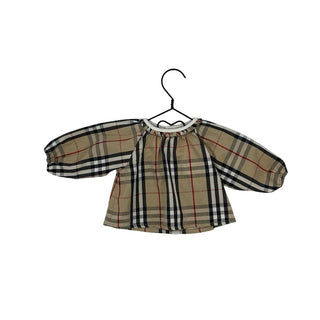 Burberry plaid dress top long sleeve, 1 month