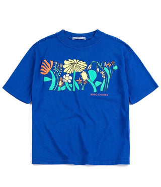 Bobo Choses Never worn color herbalist floral Oversize tee, 6-7 years