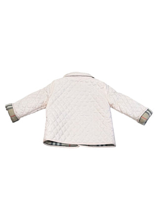 Burberry Pink quilted jacket, 12 months