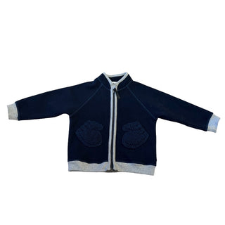 Molo Fleece zip up jacket w. Mitten pockets, 2-3 years