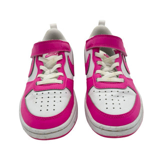 Nike White/pink Court Borough low sneakers, 13 little kid