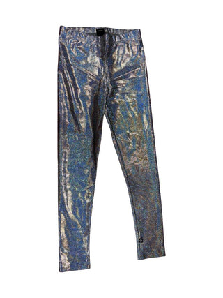 Pixie Lane Silver Glitter Leggings, 9-10 years