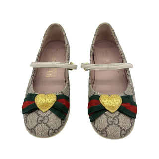 Gucci Logo Mary Jane’s w/heart bow shoes, euro 30 little kid