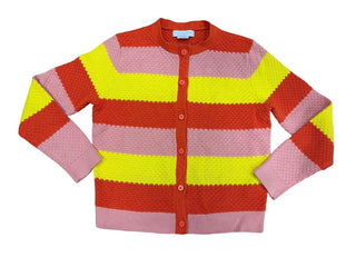 Stella McCartney Yellow and Orange Stripe Knit Cardigan, 8 years