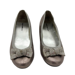 Stuart Weitzman Silver ballet flats, 2 big kid