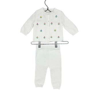 No name knitted cardigan/pant set, 6 months