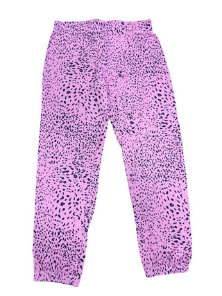 Monrow Pink Cheetah Print Wide LEg Pants, 8 years