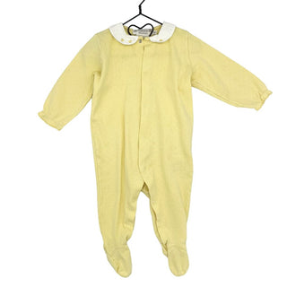 Bonpoint yellow pointelle sleeper, 6 months