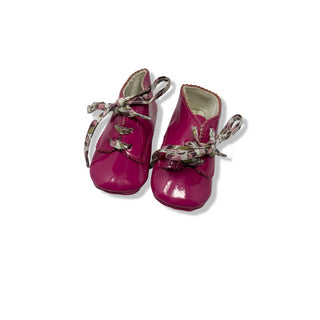 Jacadi Pink booties with liberty laces, 0-3 months