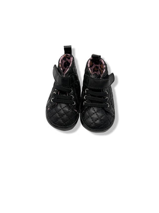 Joe fresh Black booties, 3-6 months