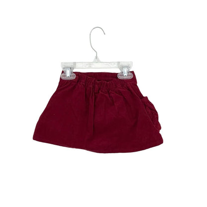 Burberry red corduroy skirt, 18 months