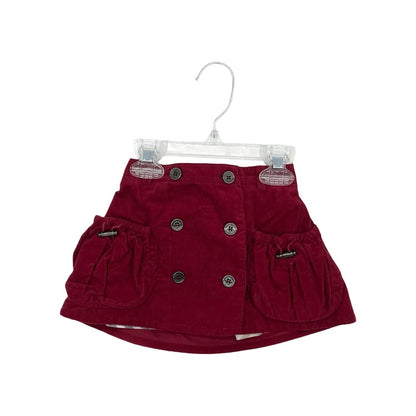 Burberry red corduroy skirt, 18 months