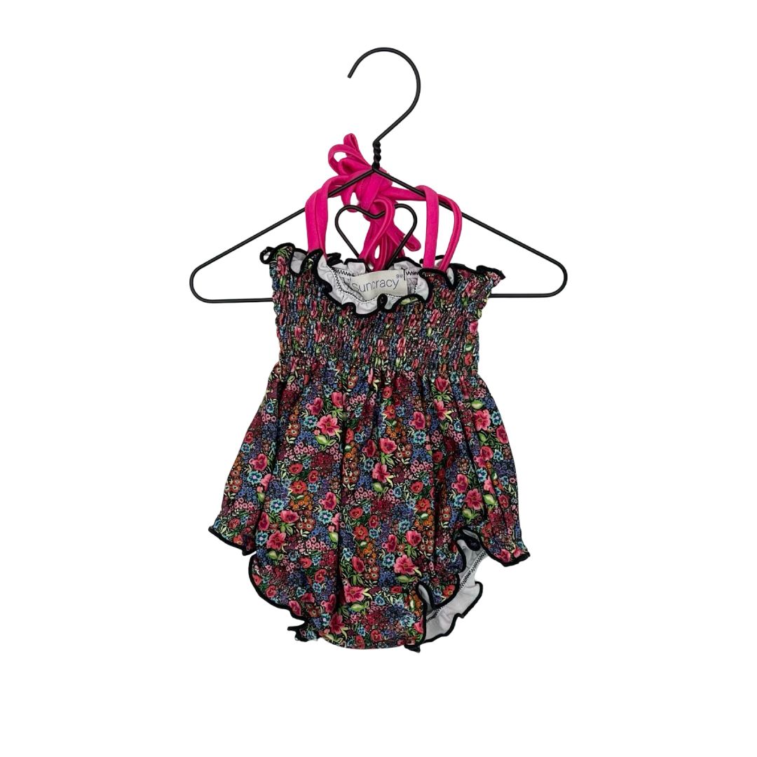 Suncracy floral swim suit, 9 months