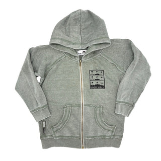 Vintage Havana Green Good Vibes zip up sweatshirt, 7 years