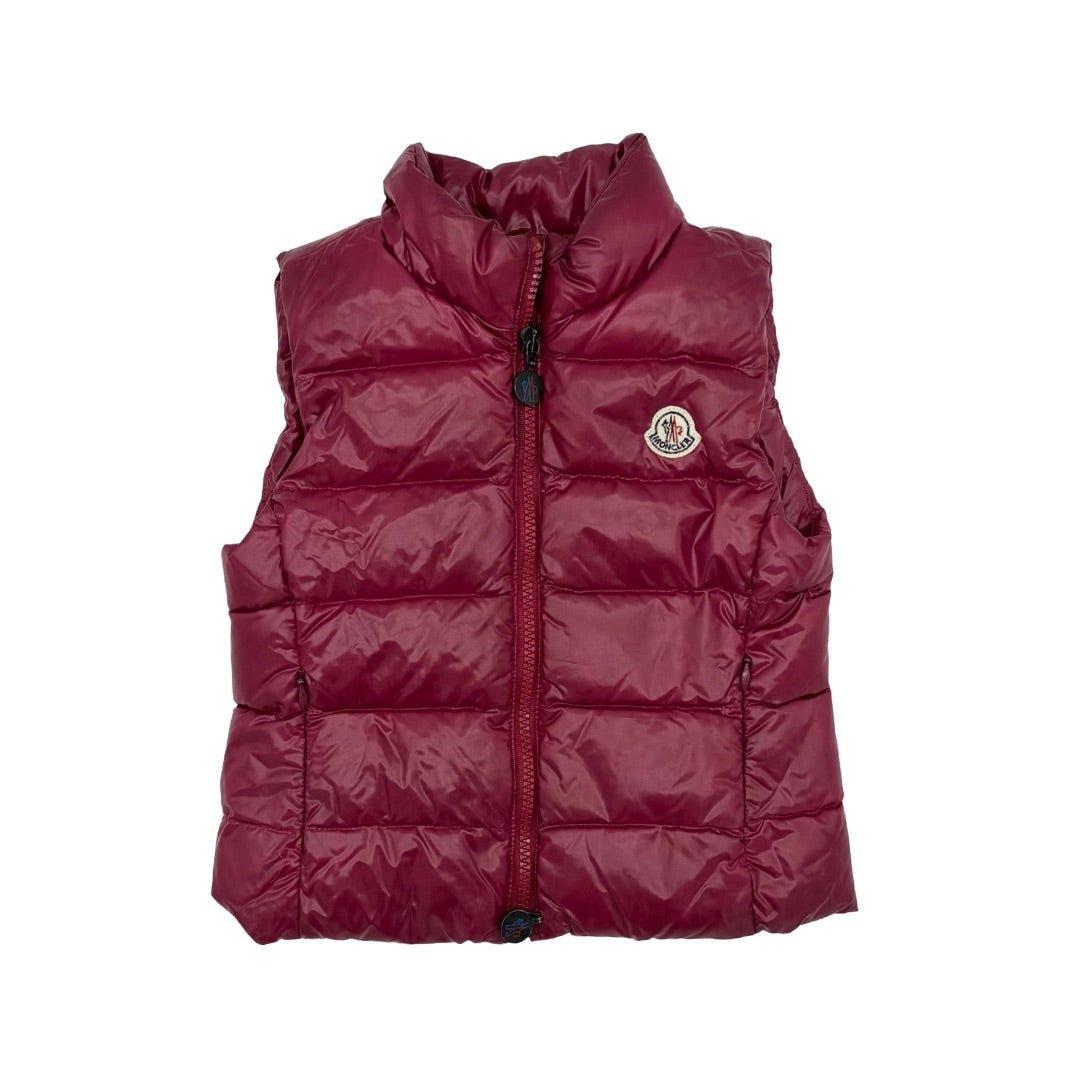 Moncler Fuschia pink vest, 3 years