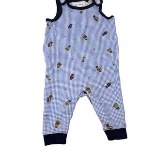 Ralph Lauren Bear blue checkered romper, 6 months