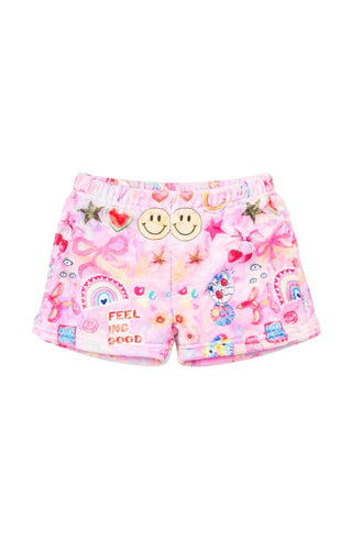 Preppy Goose Plush pj shorts smiley face, 6 years