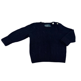 Polo by Ralph Lauren Navy cable cashmere sweater, 9 months