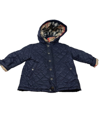 Burberry Navy pleated jacket, 18 months