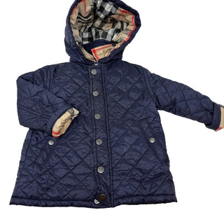 Burberry Navy pleated jacket, 18 months