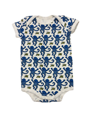 Roller Rabbit Blue Monkey Bodysuit, 0-3 months