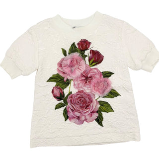 Dolce & Gabbana White rose embroidered sress, 3 years