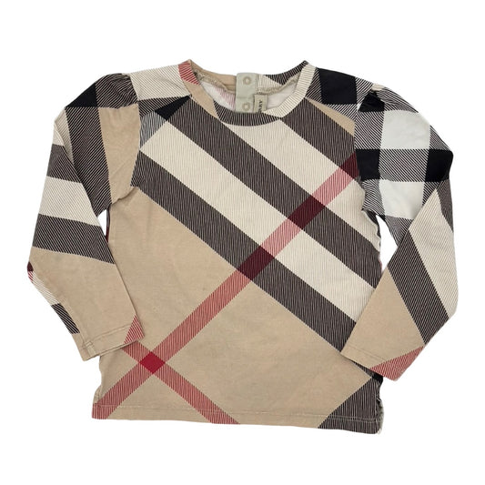 Burberry Check crewneck long sleeve, 3 years