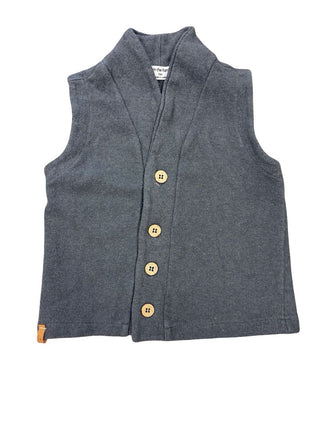 1+ In The Family Grey Button-Down Vest, 18 months