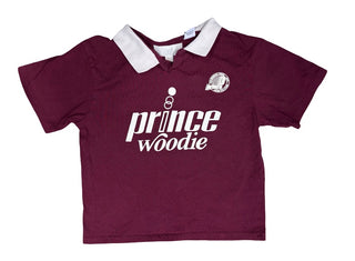 Zara x Prince Burgundy Prince Woodie collared tshirt, 7-8 years