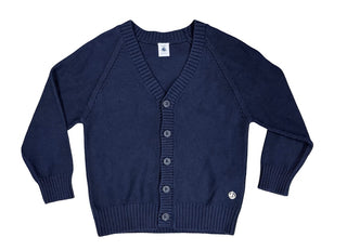 Petit Bateau Navy button up cardigan, 6 years
