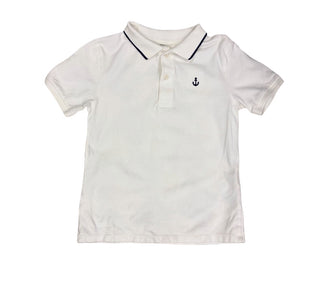 H&M White polo collared shirt, 6-8 years