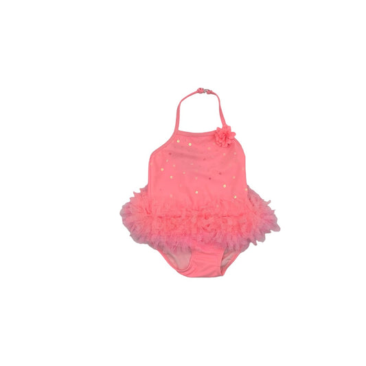 Kate Mack Pink w/tulle swim suit, 12 months