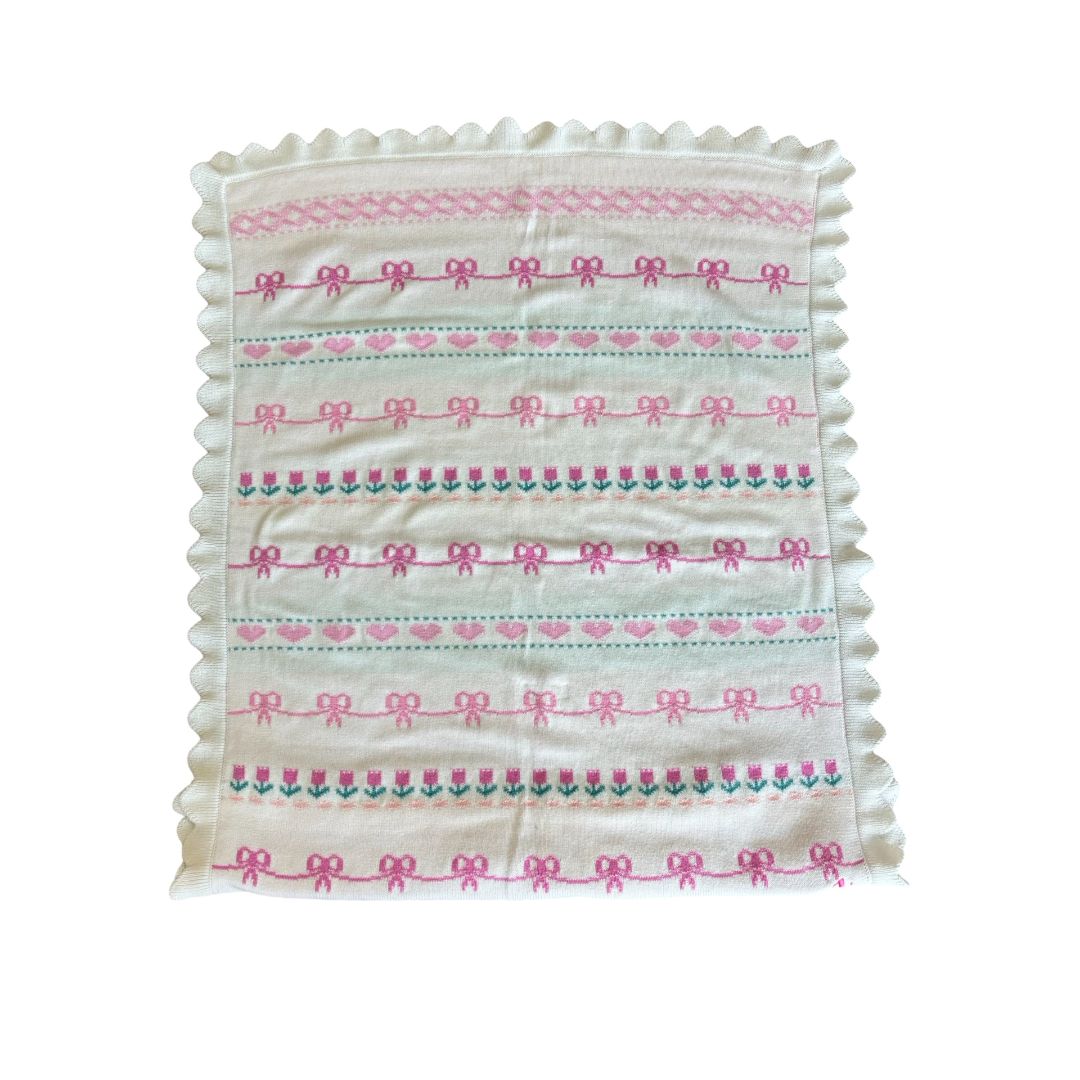 Pottery Barn x Love Shack Fancy blanket, one size