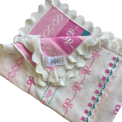 Pottery Barn x Love Shack Fancy blanket, one size