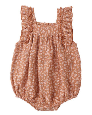 Quincy Mae Maya Romper in Poppy Floral  -  New With Tags, 3-6 months