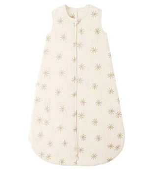 Quincy Mae Natural Sleep Sack with Sunburst Pattern - New With Tags, 0-6 months