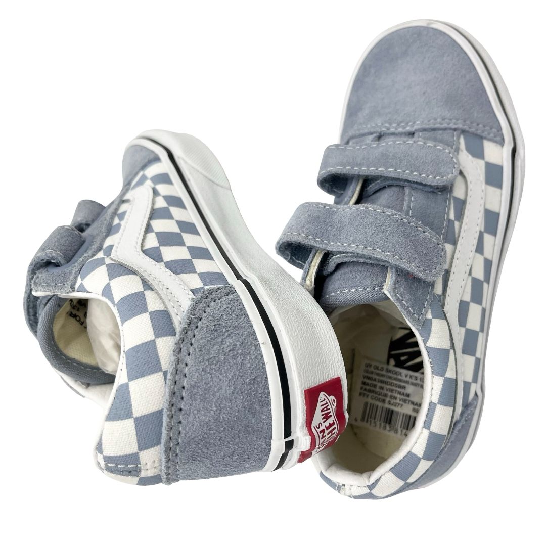 Vans ne with tags blue suded checkered, 13 little kid