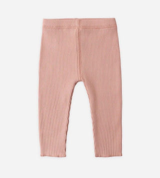 Quincy Mae Ribbed Leggings in Pink  -  New With Tags, 3-6 months