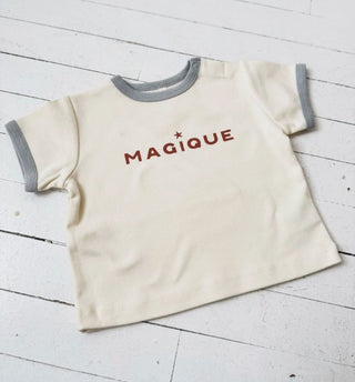 Quincy Mae Ringer Tee with Magique Graphic  -  New With Tags, 3-6 months