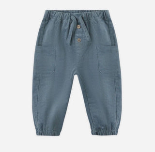 Quincy Mae Luca Pant in Ocean Blue  -  New With Tags, 3-6 months