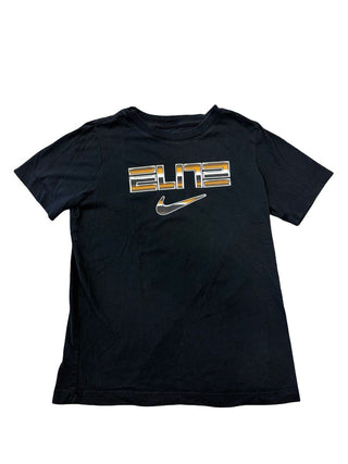 Nike Black Tee with "Elite" Graphic, 10-12 years