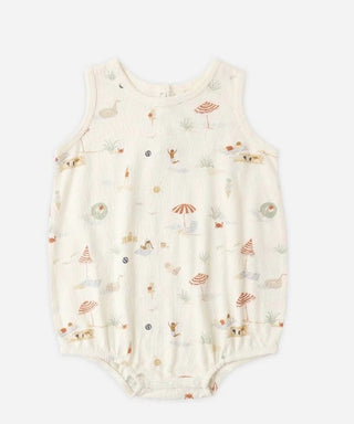 Rylee + Cru Bubble Onesie in Beach Day Print - New With Tags, 6-12 month