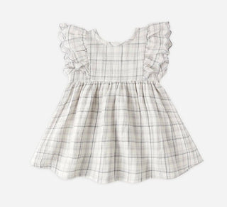 Quincy Mae Alina Dress in Blue Plaid - New With Tags, 3-6 months