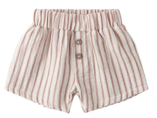 Quincy Mae Woven Shorts in Vintage Stripe - New With Tags, 3-6 months