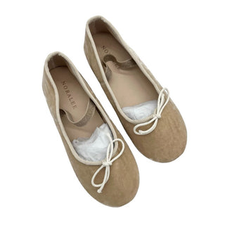 Noralee new with tags beige suede ballet flat, 1 big kid