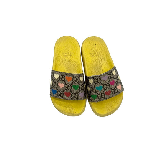 Gucci logo slides, euro 27 little kid