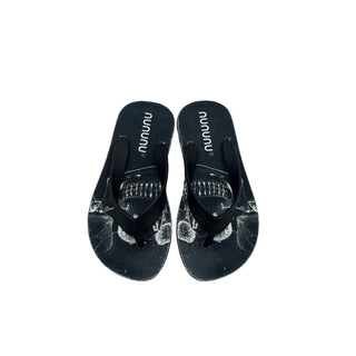 Nununu black flip flops, 27/28